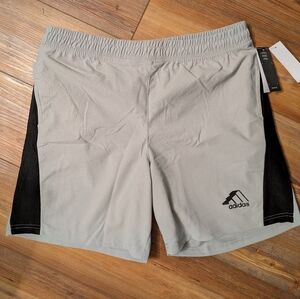 NWT Adidas Men's Gray and Black Shorts